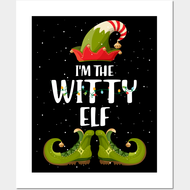 Im The Witty Elf Christmas Wall Art by intelus